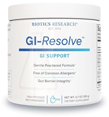 Biotics Research GI Resolve™ Advanced L-Glutamine Powder Formula for Gut Lining Support & Healing - Optimal Gastrointestinal Function - Premium 7-Ingredient with Zinc Carnosine & Botanicals- 6.7oz