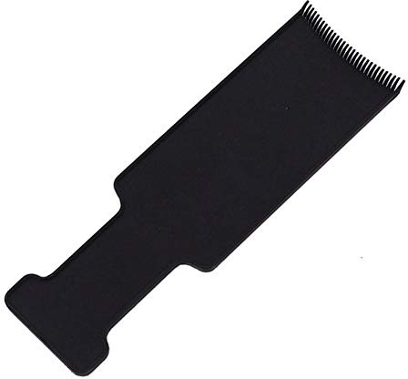 TARTIERY Haarsträhnen Färbekelle Strähnenkelle Strähnenbrett Mit Kamm Für Moderne Strähnentechnik Schwarz Arbeitshilfe Für Farbe Strähnchen Und Blondierung