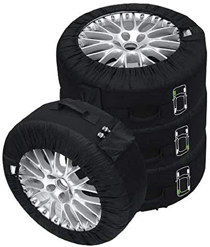 PETEX Set di Borse per Pneumatici, di Colore Nero, Diverse Misure (XXL/da Ø 736 mm a 800 mm)