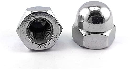 Ecrou Borgne à Calotte Forme Haute Acier Inox A4 DIN 1587 (M12) x5