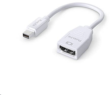 PureLink da mini DisplayPort a DisplayPort Adattatore, 4K Ultra HD 60Hz, larghezza di banda 21.6GB/s, connettori placcati in oro, 0.15m, bianco