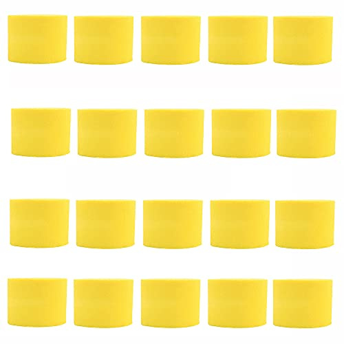 ANCLLO 20 Rollen 3,5 cm x 10 m Krepppapier Party Luftschlangen Hintergrund hängende Dekorationen für Geburtstagsparty, Hochzeit und Festival Dekorationen (Gelb)