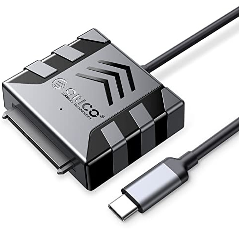 ORICO SATA Kabel Adapter,USB C zu SATA III Kabel für 2,5 Zoll HDD/SSD Festplatten,Unterstützt UASP,mit 50cm Kable (S1-3C-5)