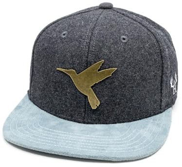 Du Hirsch Bayerisches Snapback Cap Eisvogel Gin Dunkelgrau Filz One Size