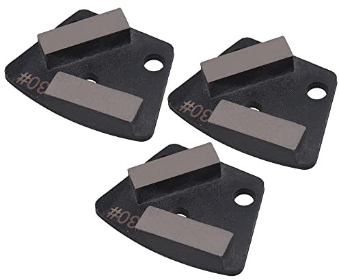 CNBTR 3Pcs Type B Trapezoid Metal Polishing Pads Epoxy Diamond Refurbished Machine Concrete Floor Renovation