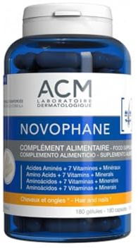 Acm Novophane Uñas Y Cabello 180 Cápsulas