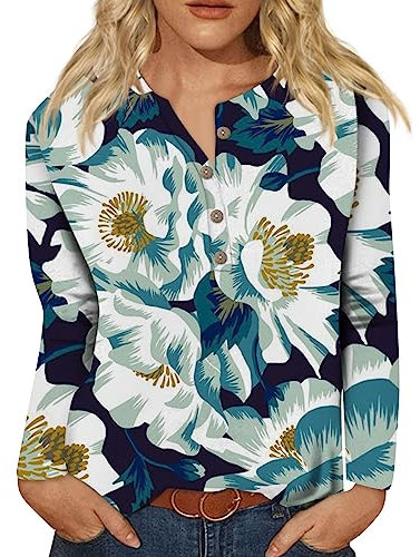Bluse Damen Hosenanzug Damen Festlich Elegant Blusen Damen T-Shirt Damen Sommer Damen Blusen Only Damen Bluse Weiß Damen T Shirt Damen Tunika Damen Große Größen Tshirt Damen Elegant（3-Dark Green,4XL）