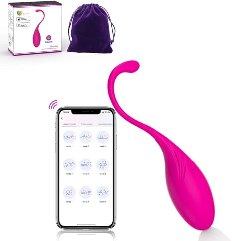 Kęgēl Pḁllinḙ Massaggiatore Wireless per Pavimento Pelvico e Ṿiḇrātòrḙ Telecomandato in Silicone per Donna con 9 Modalità, Rafforza Controllo della Vescica e Piacere