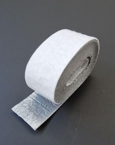 5 Meter - VÖWAflex® silent Wickelstreifen - Stärke 6 mm, mit Folie bestehend aus einem sortenreinem Polyestervlies zur Isolation und Dämmung von Rohren