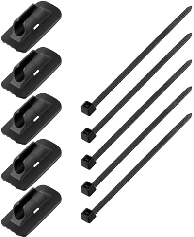SUCHUANGUANG 5 Piezas Bicicletas Línea de Cable de Freno Base Fija con Amarre Guía de Base de Cable de Bicicleta Bicicletas de Carretera Cable de Cuadro Piezas Fijas Nylon y ABS Duraderos