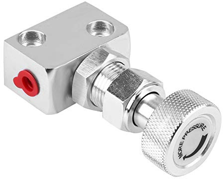 Universal Motorsport Brake Proportioning Valve Pressure Regulator Enhances Control for All Race Cars Drifting Rally Track Day Silver Aluminum (Silver)