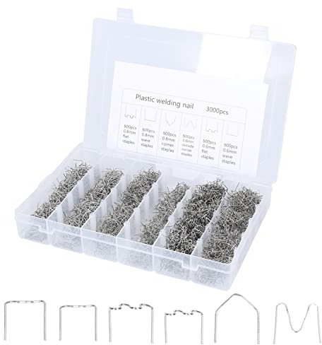 Alambre de soldadura de coche para máquina de soldar, soldadores, tachuelas, kit de grapas precortadas estándar