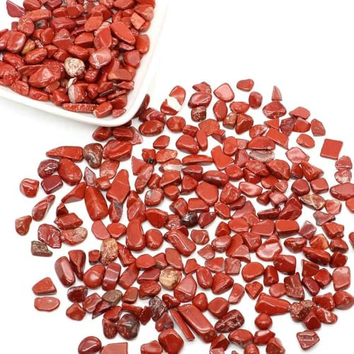Natursteine, Kies, Kristalle, Splitter, Quarzmineralien, Reiki-Heilung, getrommelte Achatproben, Edelsteine, Heimaquarium-Dekor, DIY-Bastelarbeiten, Roter Jaspis, 100