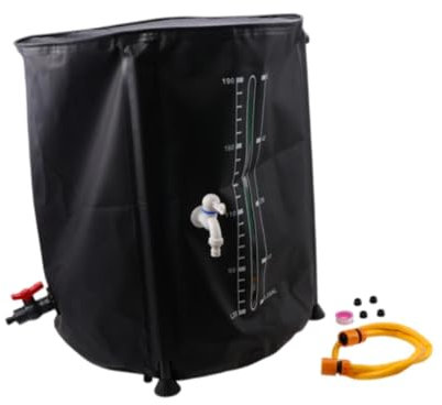 Colcolo Barril de Lluvia portátil de recolección de Recolector de Lluvia de 53 galones Versátil Barril de Lluvia Plegable