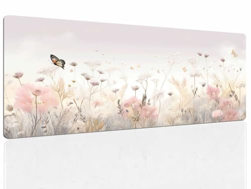 Tapis de Souris Peach, Tapis Souris XXL, 1600x800x4mm Tapis de Bureau Gaming AntidéRapant, Tapis Bureau étanche, sous-Main pour Clavier et Souris, Mouse Pad Mat, pour Gamer, Ordinateur, Pc 883