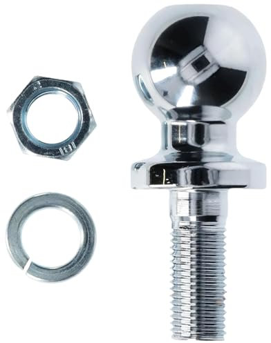 Boule Attelages pour Remorque, 50mm 3,5T Rotule Barre d'attelage, Boule Attelage pour Tracteurs, Ø22mm Vis, pour Barre d'attelage avec Une Charge Jusqu'à 3,5 Tonnes