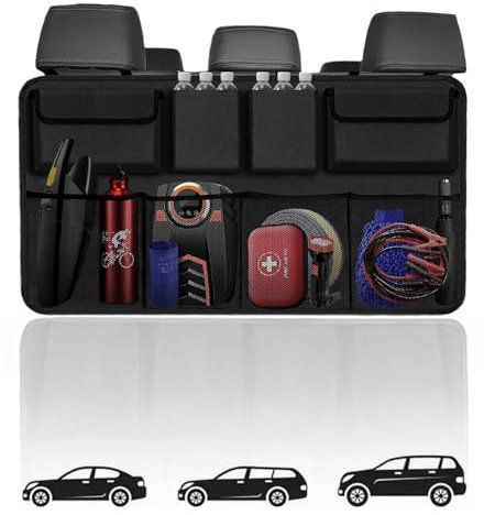 LUUXWPFZ Auto Kofferraum Organizer, für VW Passat B7/Passat Variant B7/Passat Estate B7 2000-2023 2024 Wasserdicht Langlebig Faltbar Abnehmbar Auto Aufbewahrungstasche