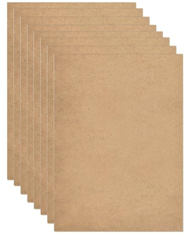 40x30cm Wood Boards 1/8 3mm Thick DIY Craft MDF Wood Boards | Medium Density Fiberboard Wooden Sheet for for Laser Engraving, Painting and Decor, Laser Engraving, Painting