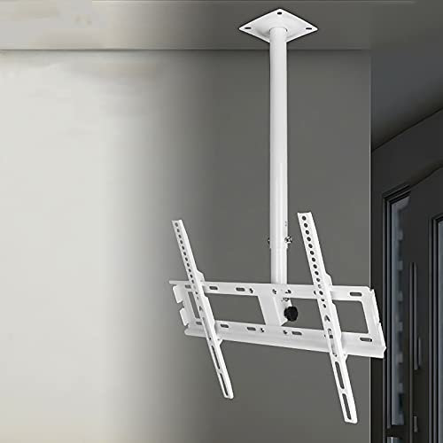 TV Wall BracketCeiling TV Mount Bracket for 12 55 Inch TVs 360° Swivel and Tilt TV Stand for LCD Flat Screen and Curved TVs White