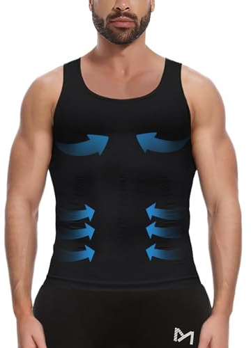 MEETWEE Men's Vest Tank Top, Y-Back Sleeveless Sports T Shirt Athletic Undershirt Muscle Gym Vests Tops for Running Workout Training