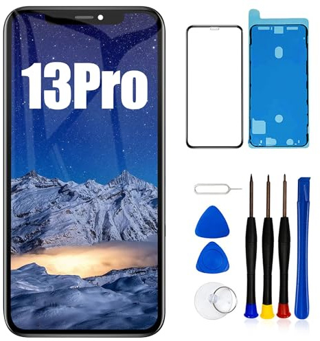 EFAITHLIFE pour iPhone 13 Pro Remplacement de l'écran LCD 6,1 Pouces Assemblage du numériseur de l'écran Écran Tactile,avec Outil de réparation de l'assemblage du Cadre