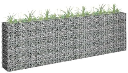 GCHDHAPB Gabion Raised Bed Galvanised Steel 270x30x90 cmHome & Garden Lawn & Garden Gardening Pots & Planters