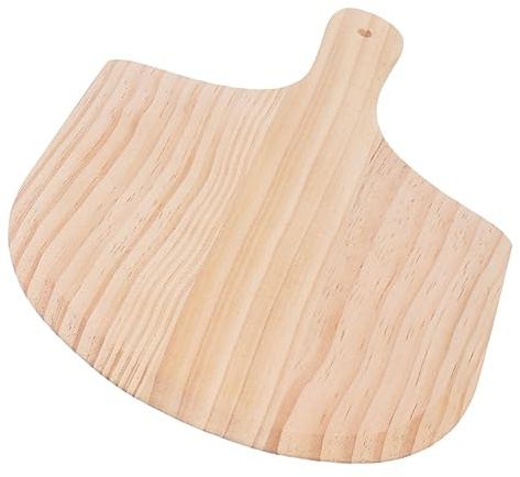 SOLUSTRE Wooden Pizza Peel Paddle with Handle Multipurpose Pizza Baking Board Cutting and Serving Tray for Kitchen Prep