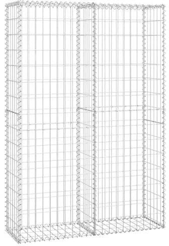Homgoday Cesta de acero para gaviones 150 x 100 x 30 cm, resistente para jardín y paisajismo, alta capacidad de carga, diámetro de alambre de 3,5 mm Model141042