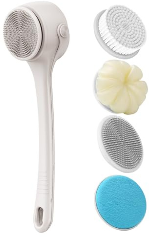 Electric Cleaner for Bathroom, Waterproof Rechargeable Scrubber – Rotating Car Cleaner for Showers Men Personal Hygiene Spa Skin Women