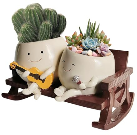 Générique Pots en Résine pour - Trou De Drainage Et Respirant - Pot en Résine pour d'Intérieur et d'Extérieur,pour Orchidée, Cactus, Monstera, Aloe, Jardin, Porche, Balcon,