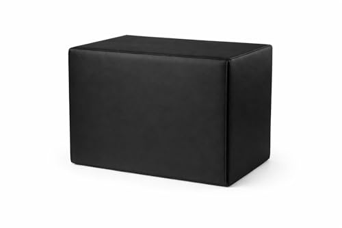 Physiofit24 - Positurkissen LAGERUNGSKISSEN Sitzkissen - Bandscheibenwürfel, Stufenlagerungswürfel zur Stufenlagerung, Stufenbett mit Bezug, Fitness Würfel, Schaumstoff, Made IN Germany (Schwarz)