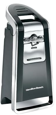 Hamilton Beach SmoothTouch Electric tin opener Negro, Cromo - Abrelatas (118,6 mm, 127,3 mm, 259,1 mm)