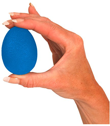 Squeeze Egg Handtrainer Fingertrainer Unterarmtrainer Antistressball stark BLAU