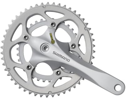 Shimano Road FC-R345 2x9-fach Kompakt Kurbelgarnitur, Silver, 170 mm