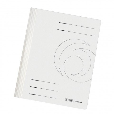 Herlitz Schnellhefter A4 Karton gefaltet intensiv 10er Packung (weiss, 1)