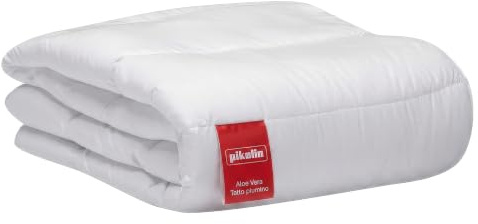 PIKOLIN – Couette d'Été en Fibre Aloe Vera 150g/m², Lit 1-2 Personnes 180x220 cm – Hypoallergénique, Douce et Fraîche – Légère, Respirante et Lavable, Certifiée Oeko-Tex