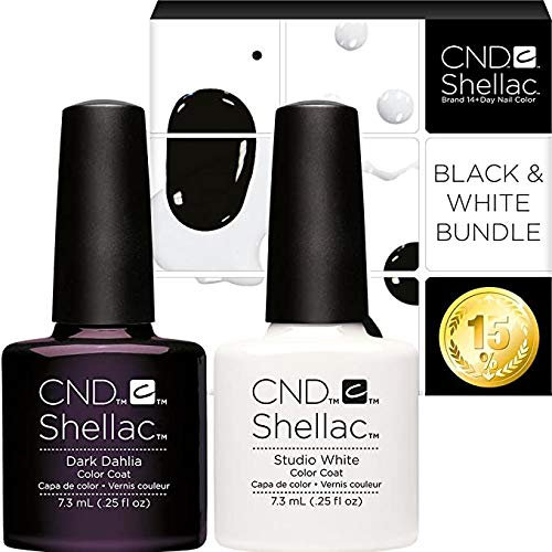 CND Shellac Farben Set - BLACK & WHITE BUNDLE 3 - 2 Farben Sparpack