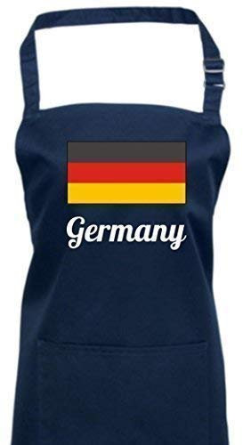 ShirtInStyle Kochschürze Latzschürze Germany Deutschland Länderschürze, Farbe Navy