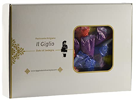 SOSPIRI – Praline Artigianali della tradizione Sarda con mandorle e canditi - Pasticceria Artigiana Il Giglio Dolci di Sardegna - Confezione rigida riciclabile 1 Kg