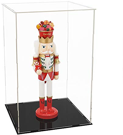 Tingacraft Acrílico Vitrina Cristal (27,5 x 26,7 x 43,2 cm) para Figura 30cm 1/6, Caja Metacrilato Expositor para Colecciones