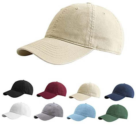 Etyepoh Baseball Cap für Herren und Damen, Unisex Kappe Verstellbar Reine Farbe Baseboard Baseballkappe Mütze