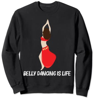 Cooler Bauchtanz für Männer und Frauen, schimmernde Tänzerin, sinnlicher Tanz Sweatshirt