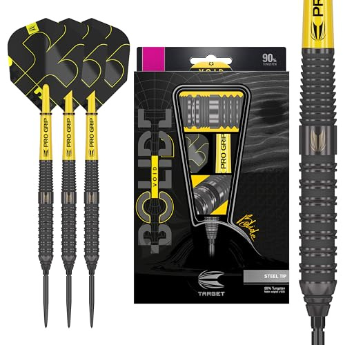 Target Darts Bolide Void 90% Tungsten Dart Set, Stahlspitzen-Swiss-Point-Darts | Barrel 02, 24G | Professionelle Dart-Sets, Schwarze Darts, Swiss-Point-Werkzeug im Lieferumfang enthalten