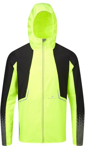 RONHILL Löpning, herr Tech reflekterande jacka, FlYellow/Blck/Reflektera, XL