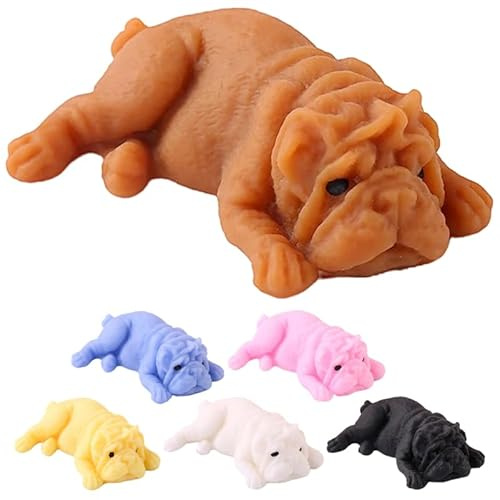 Abaodam Stressabbau Spielzeug Hundeform Kinder Fingertraining Dehnbares TPR Material Kompaktes Sensorisches Quetschspielzeug Für Büro Party