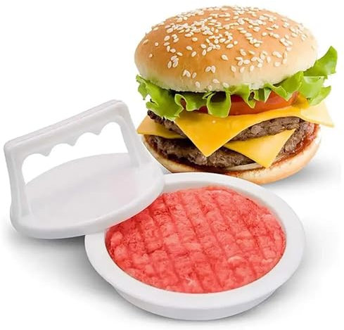 YAMSLAM 1pc Hamburger Press Stuffed Burger Press Plastic Meat Grill Party BBQ Burger Maker Mould Hamburger Maker Kitchen Tool