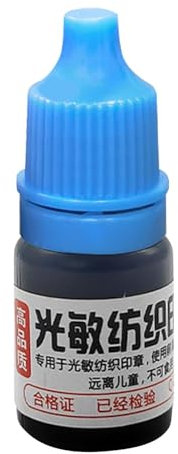 LearnLyrics Siebdruckfarbe, Siebdruckfarbe - 5 ml Siebdrucktinte auf Stoff - Wasserfeste lichtempfindliche Siebdruckfarbe für Siebdruck und