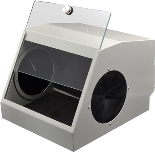MASKIS Modular Blast Cabinet, Dental Lab Dust Box, Sandblasting Protector with Air Extraction and Filter Device, 5500k LED Light Source, Reduce Dust Damage to Doctors