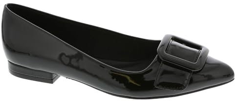 Anne Klein Women's Ballet Flat Kalea, Black Patent, 10