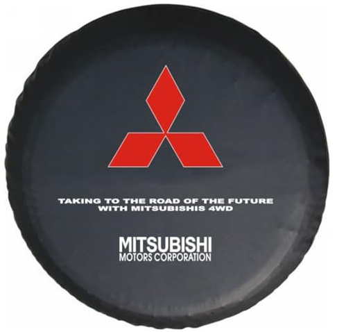 WACDXST Coches Rueda de Repuesto Cubierta, para Mitsubishi Montero 1995-2006 al Polvo y a la Humedad Neumático Bolsa de Almacenamiento Funda Protecto,B-15in